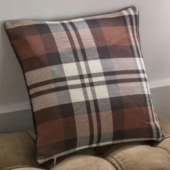 Becquet Coussin double face imprimé coeur et carreaux et coussin polochon à fleurs - CRÉATION< Rideau Et Déco Textile|Coussin, Housse De Coussin