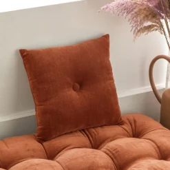 Becquet Coussin en velours ras< Rideau Et Déco Textile|Décoration Textile Unie