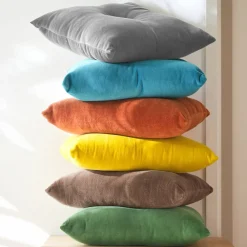 Becquet Coussin en velours ras< Rideau Et Déco Textile|Décoration Textile Unie