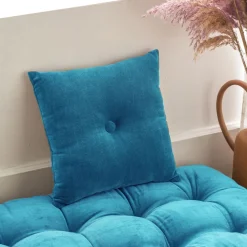 Becquet Coussin en velours ras< Rideau Et Déco Textile|Décoration Textile Unie