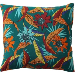 Becquet Coussin imprimé exotique double face - CRÉATION< Rideau Et Déco Textile|Coussin, Housse De Coussin
