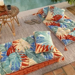 Becquet Coussin imprimé hawaïen< Rideau Et Déco Textile|Coussin, Housse De Coussin