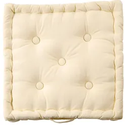 Becquet Coussin matelas capitons - Lot de 2< Décoration Textile Unie|Pouf, Matelas, Futon