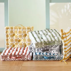 Becquet Coussin matelas imprimé double face - CRÉATION< Rideau Et Déco Textile|Pouf, Matelas, Futon