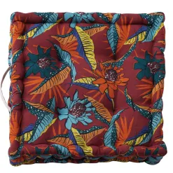 Becquet Coussin matelas imprimé exotique double face - CRÉATION< Rideau Et Déco Textile|Pouf, Matelas, Futon