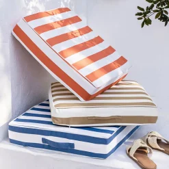 Becquet Coussin matelas rayé d'extérieur< Rideau Et Déco Textile|Pouf, Matelas, Futon
