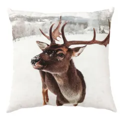 Becquet Coussin motif chouette ou cerf< Coussin, Housse De Coussin|Les Matières