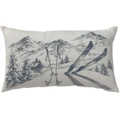 Becquet Coussin motif montagne< Coussin, Housse De Coussin|Les Matières