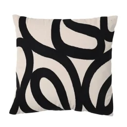 Becquet Coussin motif ruban brodé< Rideau Et Déco Textile|Coussin, Housse De Coussin
