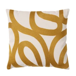 Becquet Coussin motif ruban brodé< Rideau Et Déco Textile|Coussin, Housse De Coussin