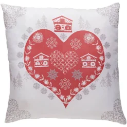 Becquet Coussin style chalet motif cœurs< Coussin, Housse De Coussin|Rideau Et Déco Textile