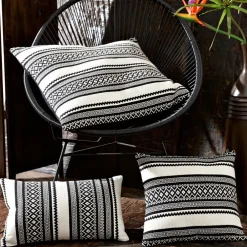 Becquet Coussin tissage ethnique< Rideau Et Déco Textile|Coussin, Housse De Coussin