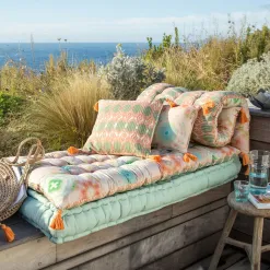 Becquet Coussins double face motifs ethniques< Rideau Et Déco Textile|Coussin, Housse De Coussin