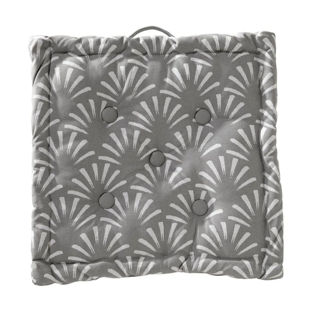 Becquet Coussins matelas motif palmettes spécial extérieur - Lot de 2< Rideau Et Déco Textile|Pouf, Matelas, Futon