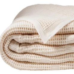 Becquet Couverture COTON NID-D'ABEILLES - Tempérée< Décoration Textile Unie|Les Matières