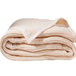 Becquet Couverture COTON NID-D'ABEILLES - Tempérée< Décoration Textile Unie|Les Matières