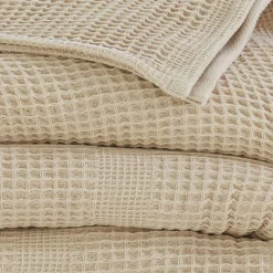 Becquet Couverture COTON NID-D'ABEILLES - Tempérée< Décoration Textile Unie|Les Matières