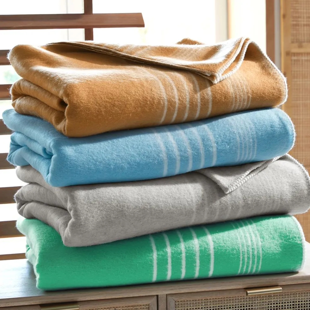 Becquet Couverture COTON recyclé - Création - Tempérée< Couverture|Couverture