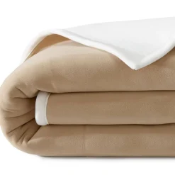 Becquet Couverture POLAIRE BICOLORE microfibre très chaude< Couverture|Couverture