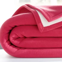 Becquet Couverture POLAIRE BICOLORE microfibre très chaude< Couverture|Couverture