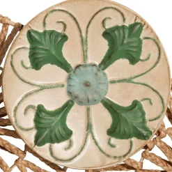 Becquet Décoration murale en métal et jacinthe d'eau tressée< Décoration Murale|Décoration