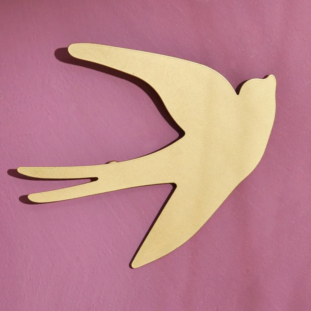 Becquet Décoration murale hirondelle en métal<Enfant Décoration Enfant, Tapis Enfant|Décoration Murale