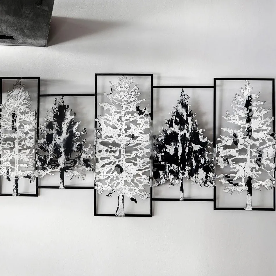Becquet Décoration murale sapins< Décoration Murale|Décoration