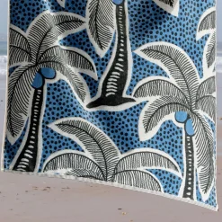 Becquet Drap de plage jacquard motifs palmiers - 380 g/m² - CRÉATION< Serviette De Plage, Fouta|Serviette De Bain Fantaisie