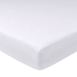 Becquet Drap-housse en double gaze de coton grands bonnets (32 cm)< Les Matières|Drap-Housse Grands Bonnets