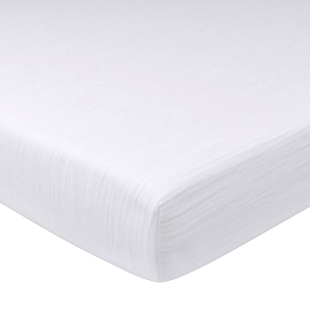 Becquet Drap-housse en double gaze de coton grands bonnets (32 cm)< Les Matières|Drap-Housse Grands Bonnets