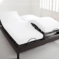 Becquet Drap-housse percale tête et pieds relevables - Lauréat< Les Matières|Drap-Housse Pour Lit Articulé