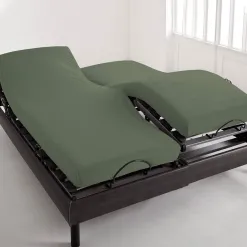 Becquet Drap-housse pur coton tête et pieds relevables Lauréat< Les Matières|Drap-Housse Pour Lit Articulé
