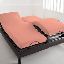 Becquet Drap-housse pur coton tête et pieds relevables Lauréat< Les Matières|Drap-Housse Pour Lit Articulé
