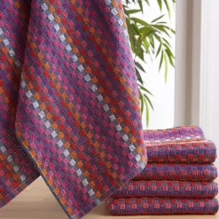 Becquet Essuie-mains carrés multicolores - lot de 6< Idées Cuisine|Idées Cuisine