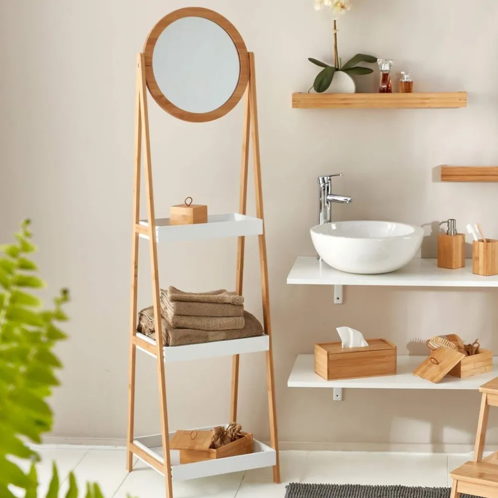 Becquet Etagère avec miroir à bascule< Beauté, Bien-Être|Beauté, Bien-Être