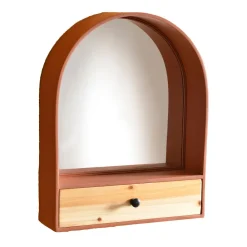 Becquet Etagère murale avec miroir< Rangement, Gain De Place|Meuble, Étagère