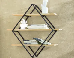 Becquet Etagère murale bois et métal< Rangement, Gain De Place|Meuble, Étagère