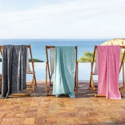 Becquet Fouta jacquard à franges< Serviette De Plage, Fouta|Serviette De Bain Fantaisie