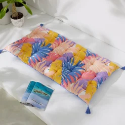 Becquet Futon déperlant imprimé tropical - CRÉATION< Rideau Et Déco Textile|Pouf, Matelas, Futon