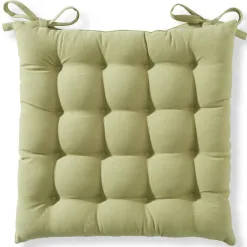 Becquet Galette de chaise capitonnée carrée - Lot de 2< Décoration Textile Unie|Galette De Chaise, Housse De Chaise