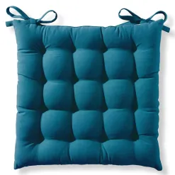 Becquet Galette de chaise capitonnée carrée - Lot de 2< Décoration Textile Unie|Galette De Chaise, Housse De Chaise
