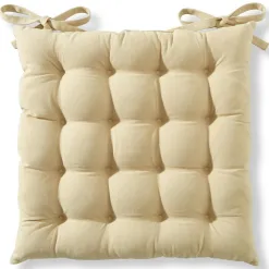 Becquet Galette de chaise capitonnée carrée - Lot de 2< Décoration Textile Unie|Galette De Chaise, Housse De Chaise