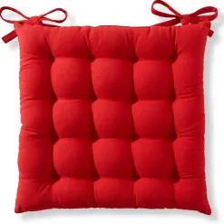 Becquet Galette de chaise capitonnée carrée - Lot de 2< Décoration Textile Unie|Galette De Chaise, Housse De Chaise