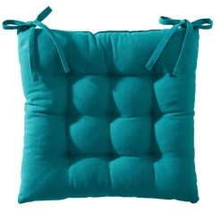 Becquet Galette de chaise capitonnée DOUBLE FACE - CRÉATION< Rideau Et Déco Textile|Décoration Textile Unie