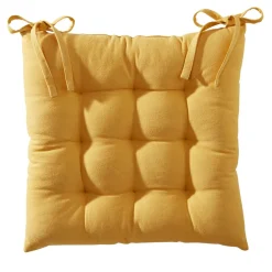 Becquet Galette de chaise capitonnée DOUBLE FACE - CRÉATION< Rideau Et Déco Textile|Décoration Textile Unie