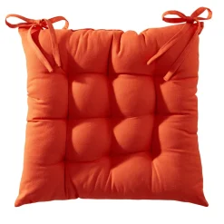 Becquet Galette de chaise capitonnée DOUBLE FACE - CRÉATION< Rideau Et Déco Textile|Décoration Textile Unie