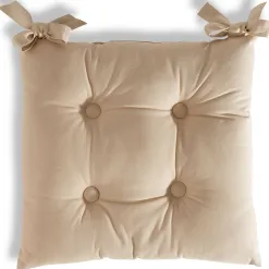 Becquet Galette de chaise carrée - Lot de 2< Décoration Textile Unie|Galette De Chaise, Housse De Chaise
