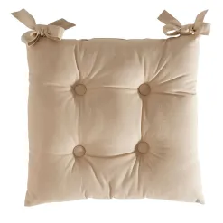Becquet Galette de chaise carrée - Lot de 2< Décoration Textile Unie|Galette De Chaise, Housse De Chaise