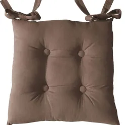 Becquet Galette de chaise carrée - Lot de 2< Décoration Textile Unie|Galette De Chaise, Housse De Chaise