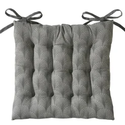 Becquet Galette de chaise carrée motif art déco< Rideau Et Déco Textile|Galette De Chaise, Housse De Chaise